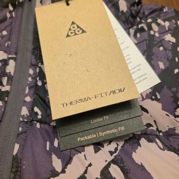 Nike ACG Lunar Lake Therma-FIT ADV Puffer Vest Raisin Purple Black FV7331-573 S - Picture 5 of 6